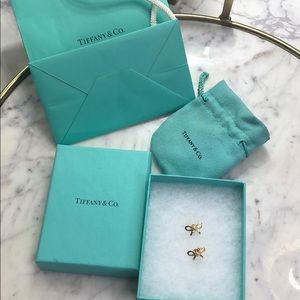 Tiffany & Co. 18K gold earrings (BOWS)